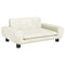 Kinderbank 70x45x33 cm fluweel crmekleurig