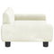 Kinderbank 70x45x33 cm fluweel crmekleurig