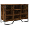 Schoenenkast 90x38x61,5 cm bewerkt hout gerookt eikenkleurig