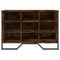 Schoenenkast 90x38x61,5 cm bewerkt hout gerookt eikenkleurig
