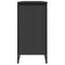 Schoenenkast 80x38x78 cm bewerkt hout zwart