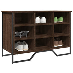 Schoenenkast 90x38x61,5 cm bewerkt hout bruin eikenkleurig