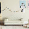 Kinderbank 70x45x30 cm fluweel crmekleurig