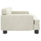 Kinderbank 70x45x30 cm fluweel crmekleurig