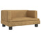 Kinderbank 60x40x30 cm fluweel bruin