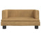 Kinderbank 60x40x30 cm fluweel bruin