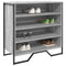 Schoenenkast 80x38x78 cm bewerkt hout grijs sonoma eikenkleurig