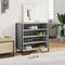 Schoenenkast 80x38x78 cm bewerkt hout grijs sonoma eikenkleurig