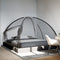 Klamboe met deuren Mongolia 220 gaas 200x200x150 cm zwart
