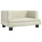 Kinderbank 60x40x30 cm fluweel crmekleurig