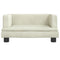 Kinderbank 60x40x30 cm fluweel crmekleurig