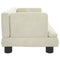 Kinderbank 60x40x30 cm fluweel crmekleurig