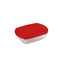 Rechthoekige lunchbox met deksel Ô Cuisine Cook&store Ocu Rood 400 ml 17 x 10 x 5 cm Glas Silicon...