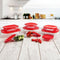 Rechthoekige lunchbox met deksel Ô Cuisine Cook&store Ocu Rood 400 ml 17 x 10 x 5 cm Glas Silicon...