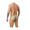 Tanga Mob Eroticwear Geel Zwart L
