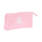 Pennenetui met 3 vakken Real Madrid C.F. Roze 22 x 12 x 3 cm