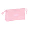 Pennenetui met 3 vakken Real Madrid C.F. Roze 22 x 12 x 3 cm