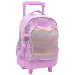Schoolrugzak met Wielen Blin-Blin Roze 43 x 34 x 24 cm Regenboog
