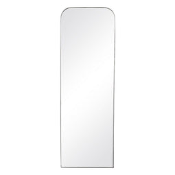 Wandspiegel 50 x 2,5 x 150 cm Zwart Metaal