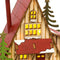 Kerstversiering Multicolour Hout Huis 14 x 9,3 x 14 cm