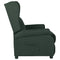 Fauteuil verstelbaar stof taupe