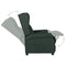Fauteuil verstelbaar stof taupe