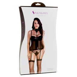 Ondergoed Set S Pleasures Zwart (Één maat)