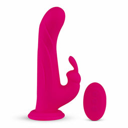 Konijn Vibrator Whirl-Pulse & Remote Control FeelzToys Fuchsia