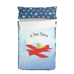 Gewatteerd beddengoed met ritssluiting HappyFriday Le Petit Prince Son Avion Multicolour 105 x 20...