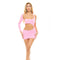 Jurk Pink Lipstick Roze (Één maat)