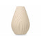 Vaas Beige Keramisch 21 x 31 x 21 cm (4 Stuks) Strepen
