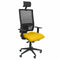 Bureaustoel met hoofdsteun Horna bali P&C BALI100 Geel