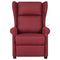 Fauteuil verstelbaar stof donkerbruin