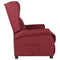 Fauteuil verstelbaar stof donkerbruin