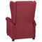 Fauteuil verstelbaar stof donkerbruin