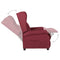 Fauteuil verstelbaar stof donkerbruin