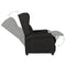 Fauteuil verstelbaar stof bruin