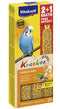 VITAKRAFT Kräcker Honey and sesame - lekkernijen voor grasparkiet - 2 + 1 st.
