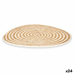 Placemat Wit Katoen Zeealgen (24 Stuks)