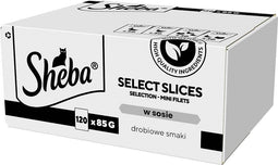 SHEBA Select Slices Poultry flavors - nat kattenvoer - 120 x 85g