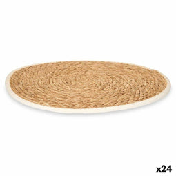 Placemat Wit Katoen Zeealgen (24 Stuks)