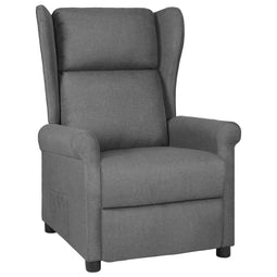 Fauteuil verstelbaar stof zwart
