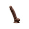 Zwarte Dildo Silexd Bruin Siliconen