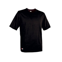 Uniseks T-Shirt met Korte Mouwen Cofra Zanzibar Zwart Maat XS