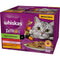 Kattenvoer Whiskas Adult Chef's Choice Kip Zalm Pauw Kalfsvlees Kabeljauw 85 g 24 x 85 g