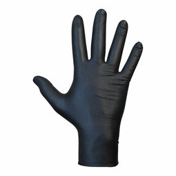 Handschoenen van nitril JUBA Agility Grip Zwart Nitril Stofvrij 50 Stuks Maat 10