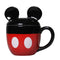 Mok Mickey Mouse MUGSDC10 Zwart Rood 3D 425 ml