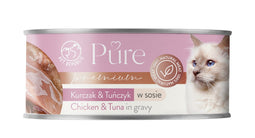 PET REPUBLIC Pure Chicken and tuna in gravy - nat kattenvoer - 80g