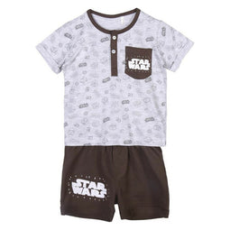 Kledingset Star Wars Grijs Maat 36 maanden
