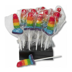 Geile Gelei Mannen Divertysex Regenboog Penis 12 Stuks